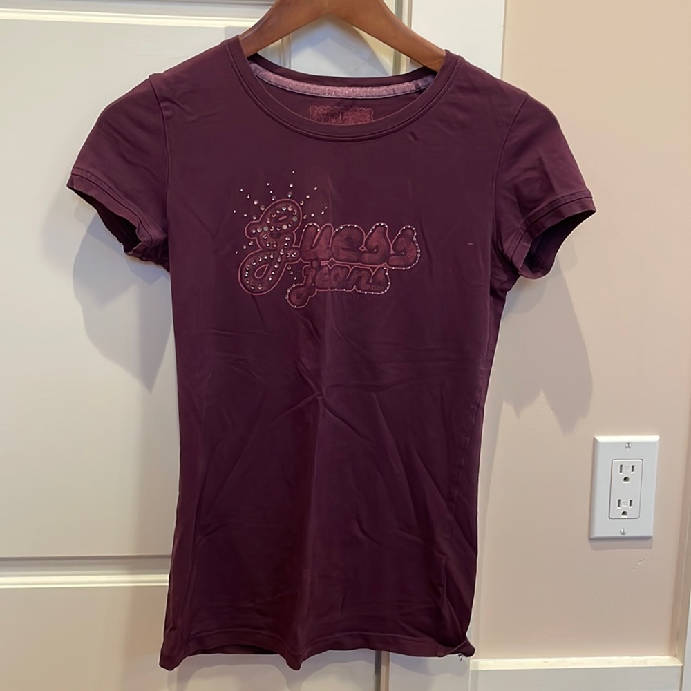 Dark purple Guess Jeans top